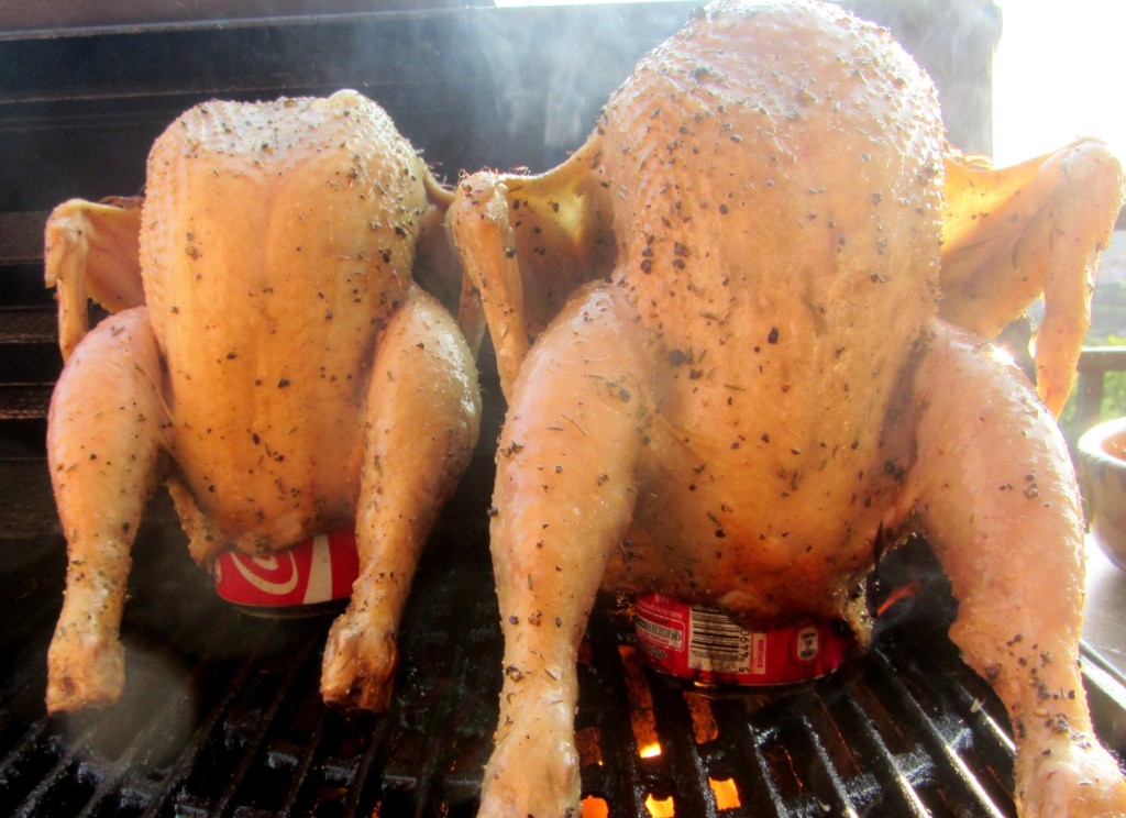Pollo a la lata con Cherry Coke