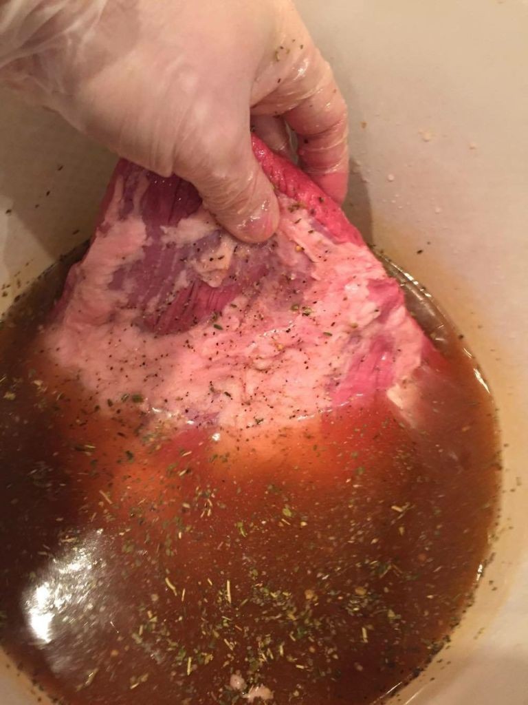 Brisket Pastrami: Schritt-für-Schritt-Foto eins