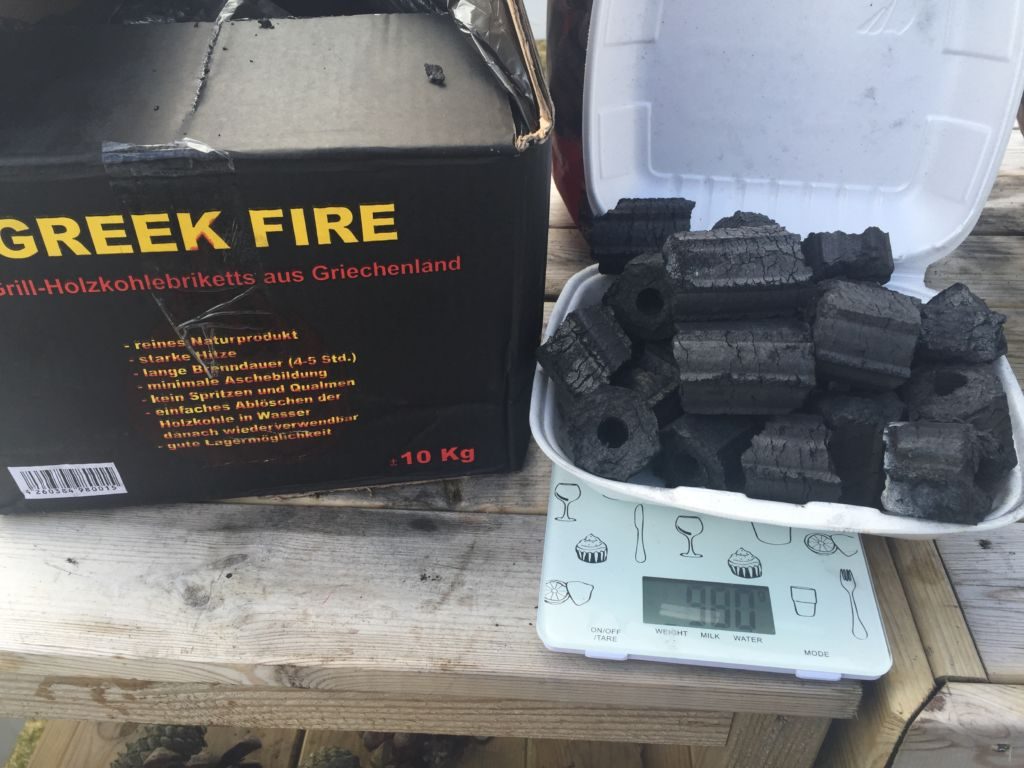 Greek Fire lövträbrikett i BBQLovers brikettest 2016