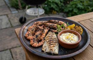 Rökig majonnäs med citron till fisk och skaldjur