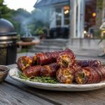 Smoked Shotgun Shells på Kamado